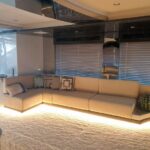 Luxury Yacht Vetro Interior Living Spaces- Luna Yachting