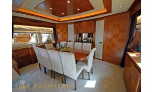 Motor Yacht Dining Area - Luna Yachting