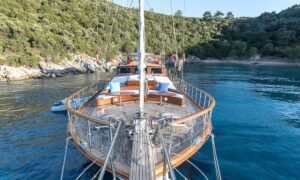 Deck of Gulet Grace, epitome of luxury in Bodrum