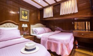 Double cabin on Gulet Grace, comfort meets luxury in Bodrum